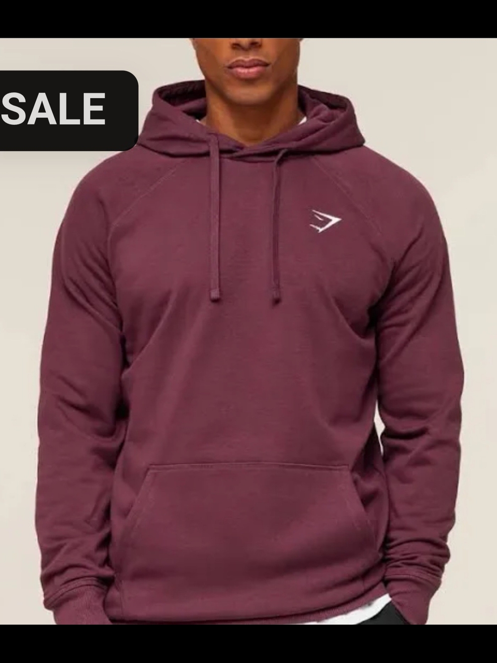 Gymshark Crest Hoodoe Men's Maroon